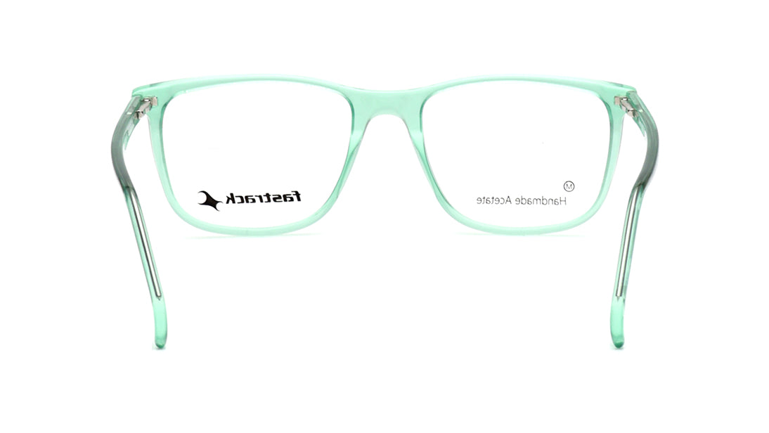 Green Square Rimmed Eyeglasses for Men