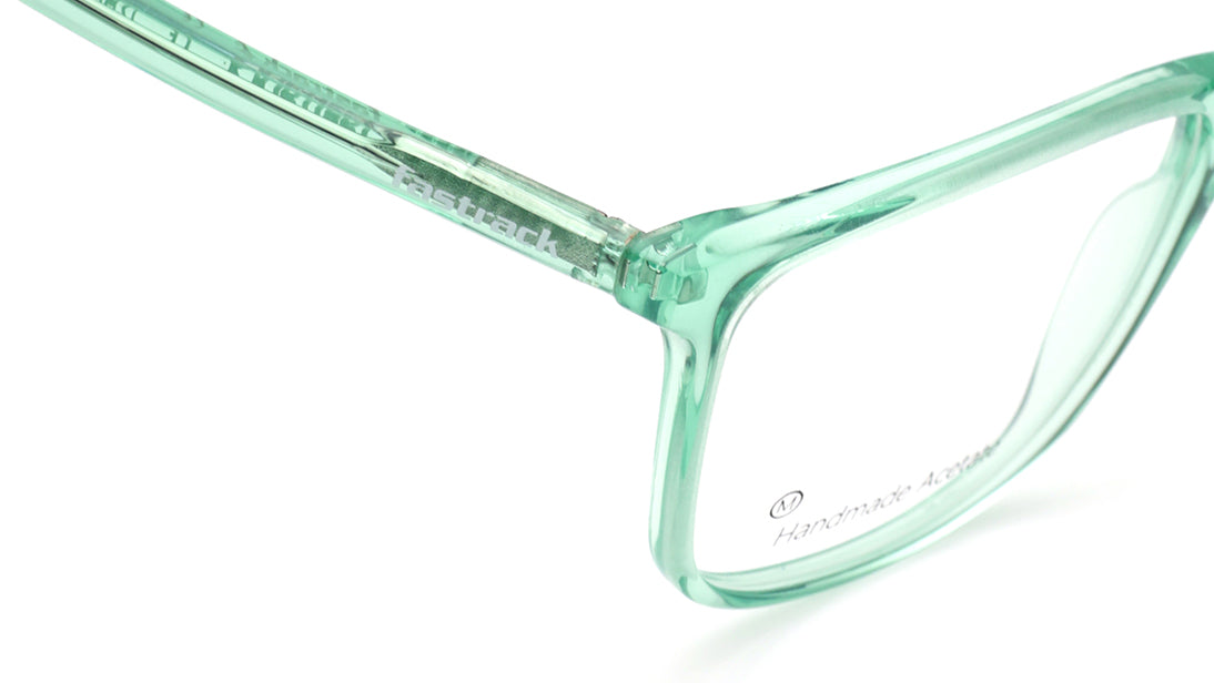 Green Square Rimmed Eyeglasses for Men