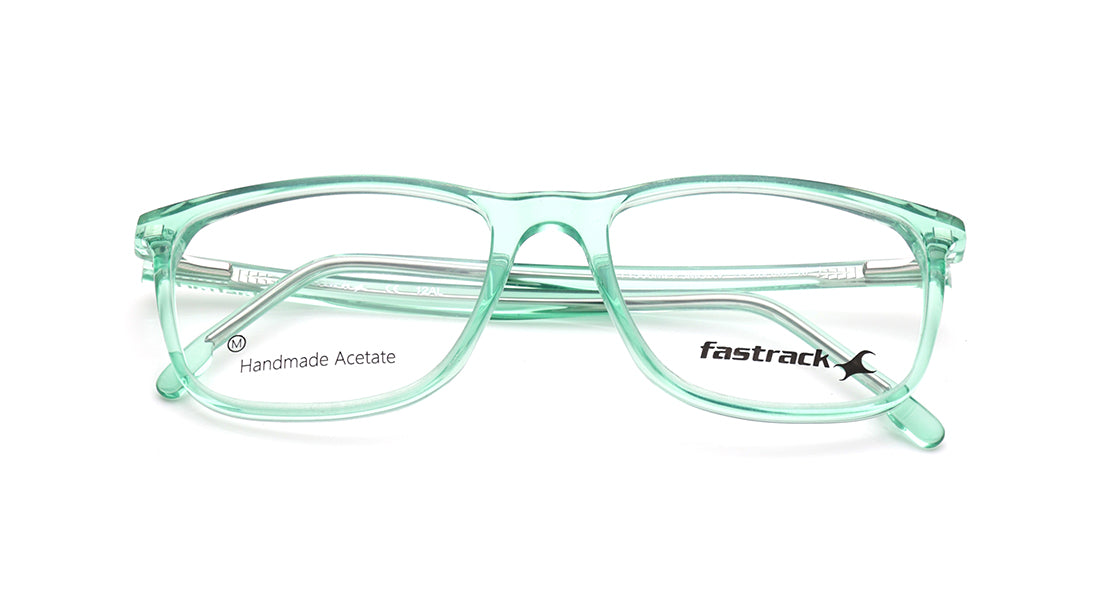 Green Square Rimmed Eyeglasses for Men
