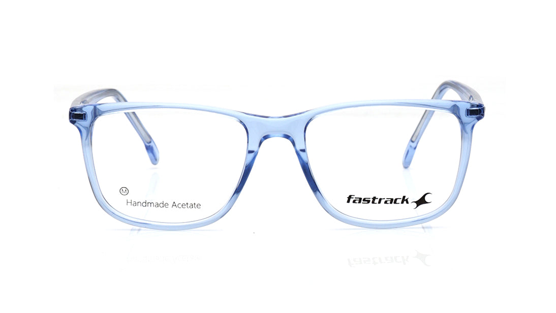 Blue Square Rimmed Eyeglasses for Men