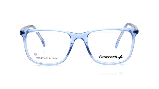 Blue Square Rimmed Eyeglasses for Men