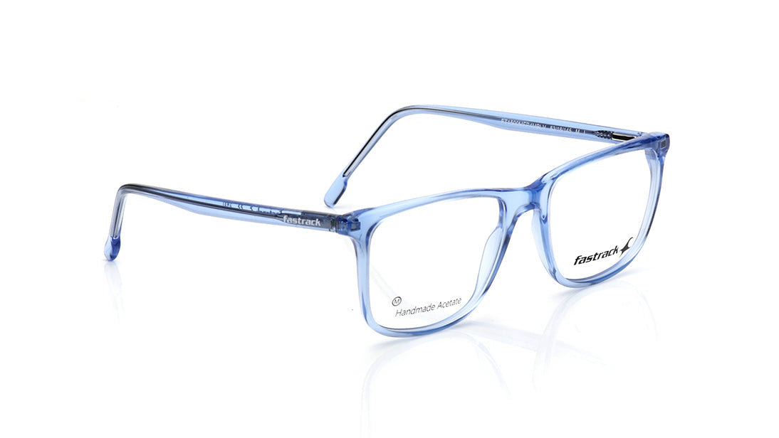 Blue Square Rimmed Eyeglasses for Men