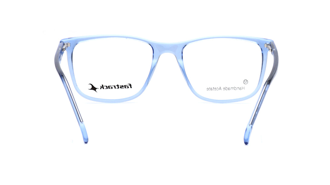 Blue Square Rimmed Eyeglasses for Men