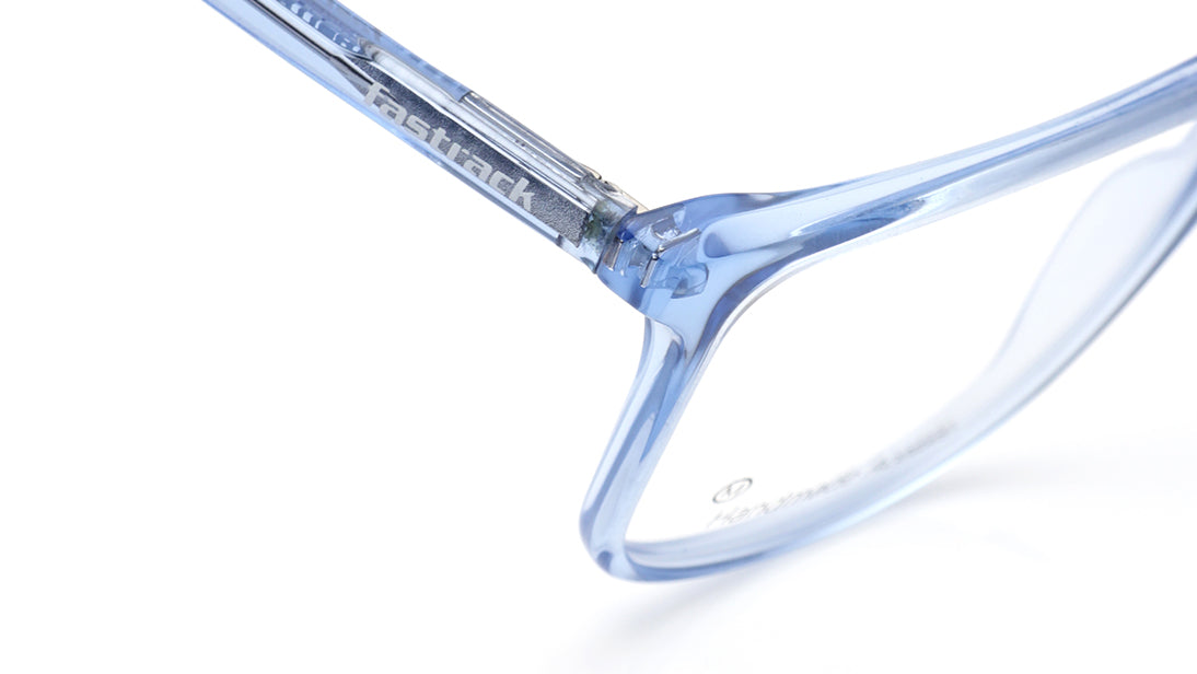 Blue Square Rimmed Eyeglasses for Men