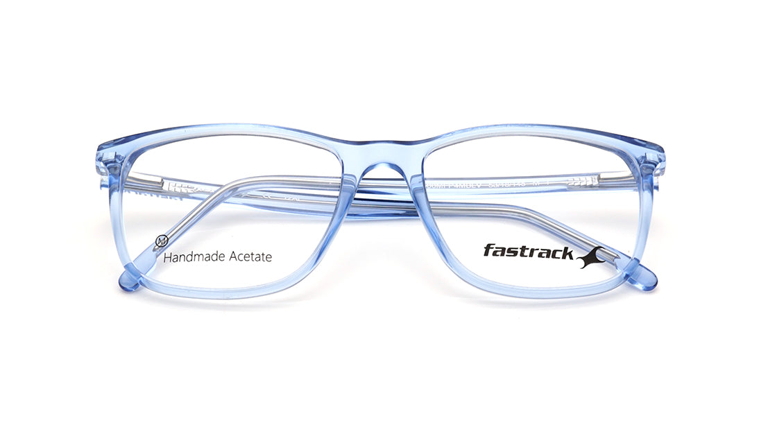 Blue Square Rimmed Eyeglasses for Men