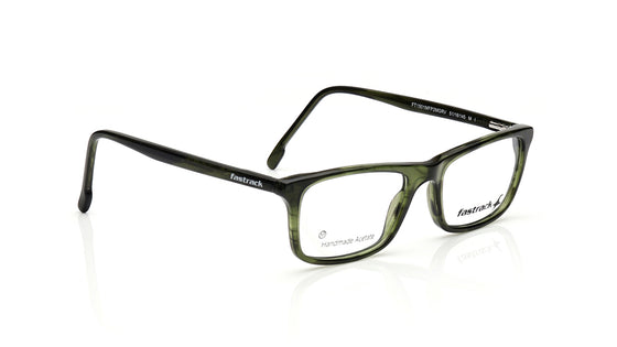 Green Rectangle Rimmed Eyeglasses for Men