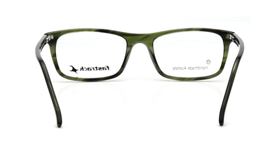Green Rectangle Rimmed Eyeglasses for Men