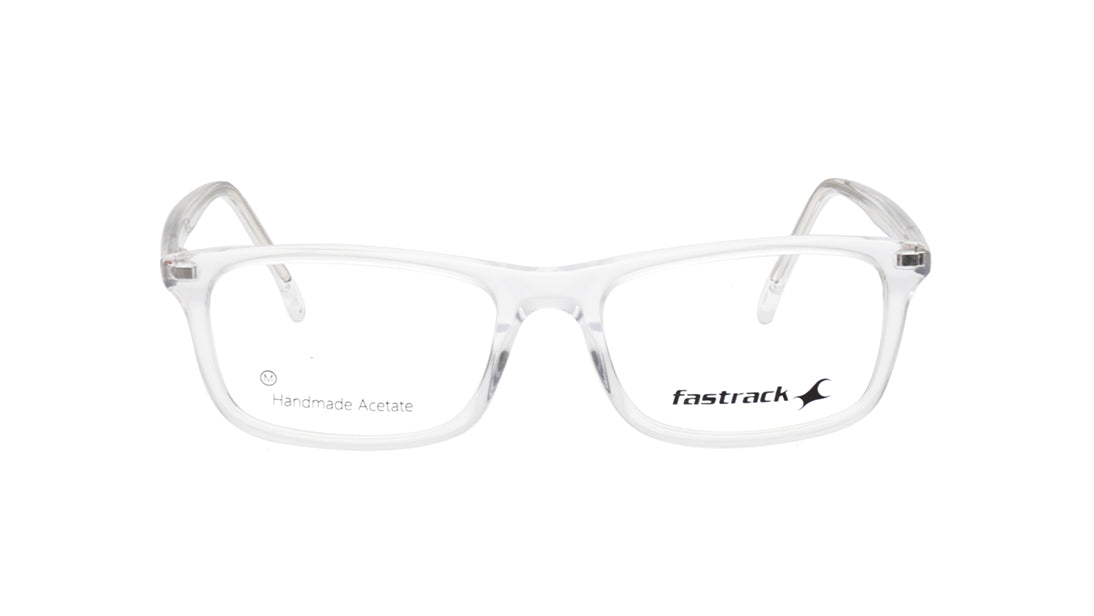 Transparent Rectangle Rimmed Eyeglasses for Men