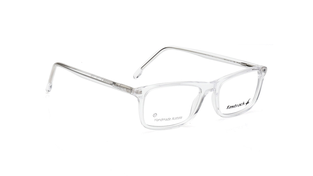 Transparent Rectangle Rimmed Eyeglasses for Men