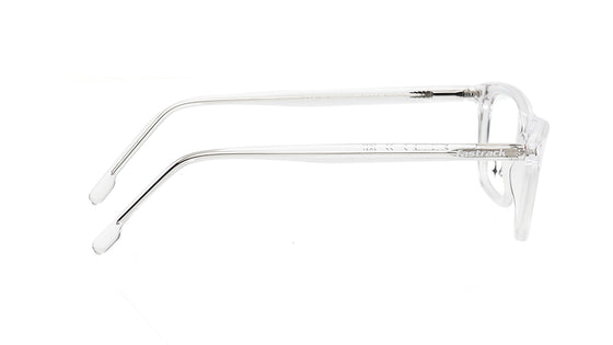 Transparent Rectangle Rimmed Eyeglasses for Men