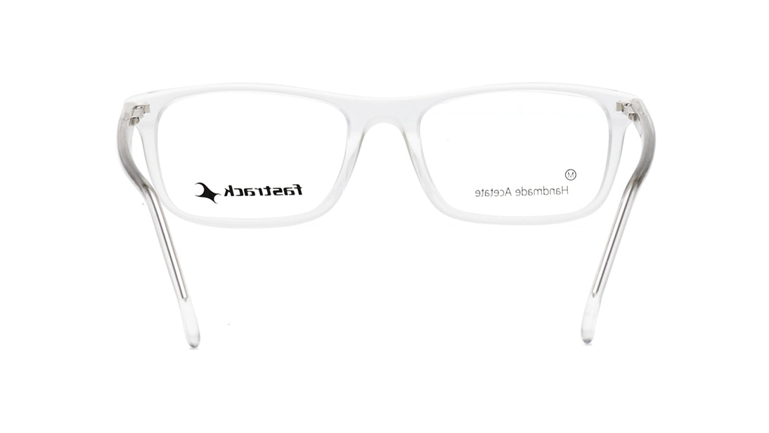 Transparent Rectangle Rimmed Eyeglasses for Men