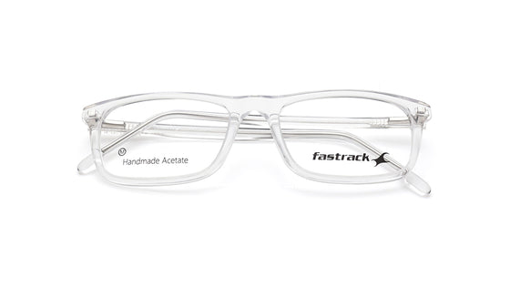 Transparent Rectangle Rimmed Eyeglasses for Men