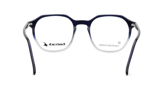 Blue Geometric Rimmed Eyeglasses for Men