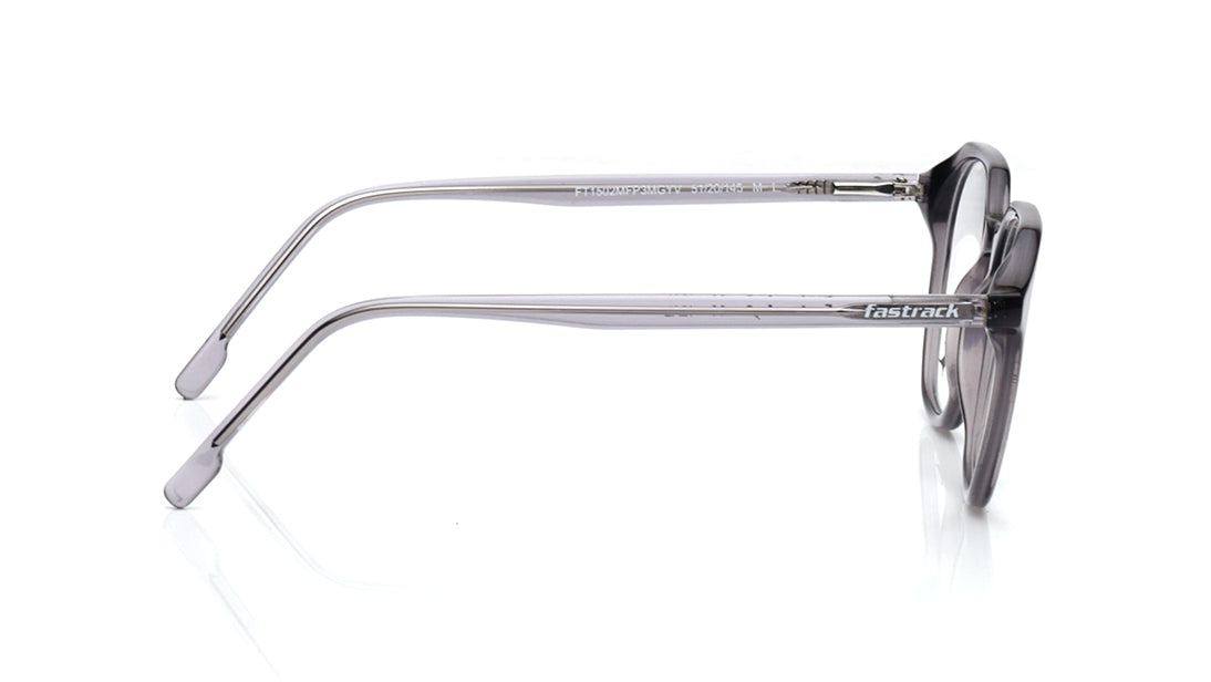 Grey Geometric Rimmed Eyeglasses for Men