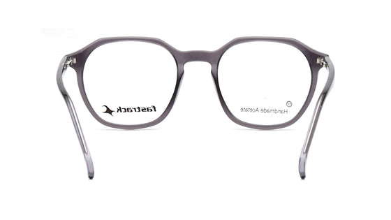 Grey Geometric Rimmed Eyeglasses for Men