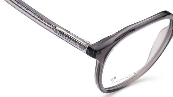 Grey Geometric Rimmed Eyeglasses for Men