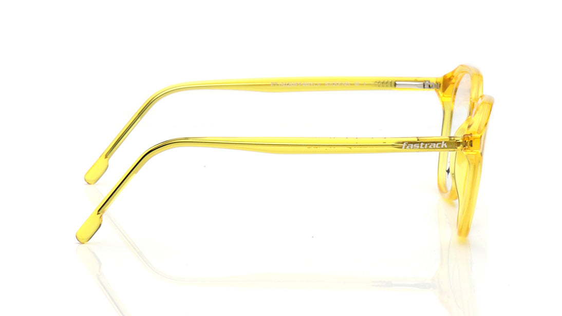 Yellow Geometric Rimmed Eyeglasses for Men