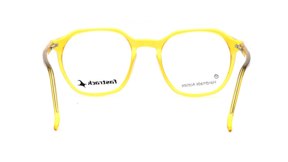 Yellow Geometric Rimmed Eyeglasses for Men