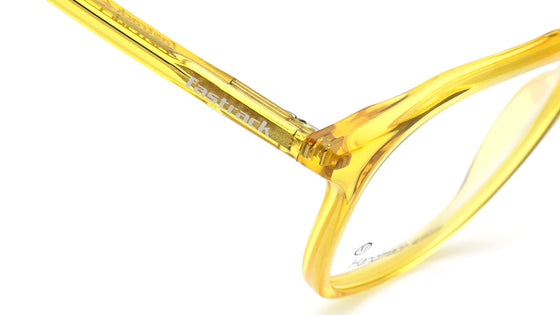 Yellow Geometric Rimmed Eyeglasses for Men