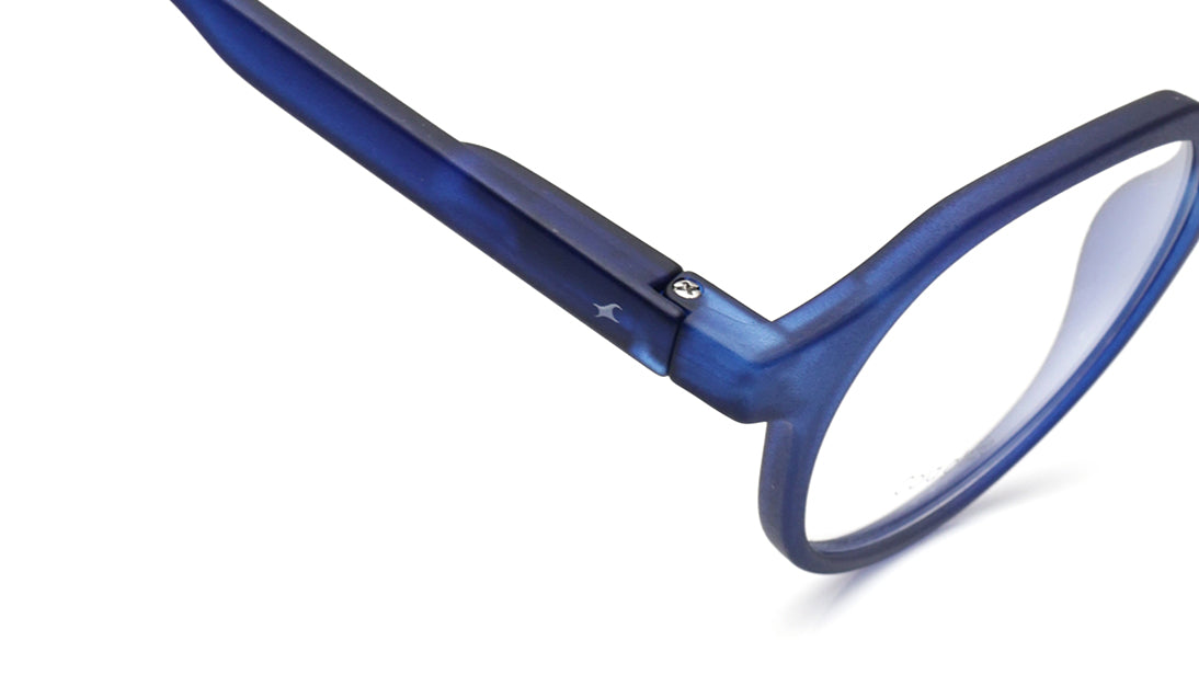 Blue Round Rimmed Eyeglasses for Men and Women