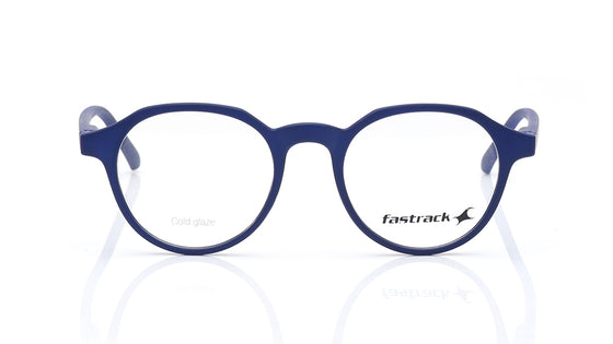 Geometric Blue Rimmed Eyeglasses for Men and Women