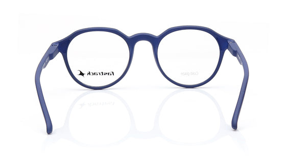 Geometric Blue Rimmed Eyeglasses for Men and Women