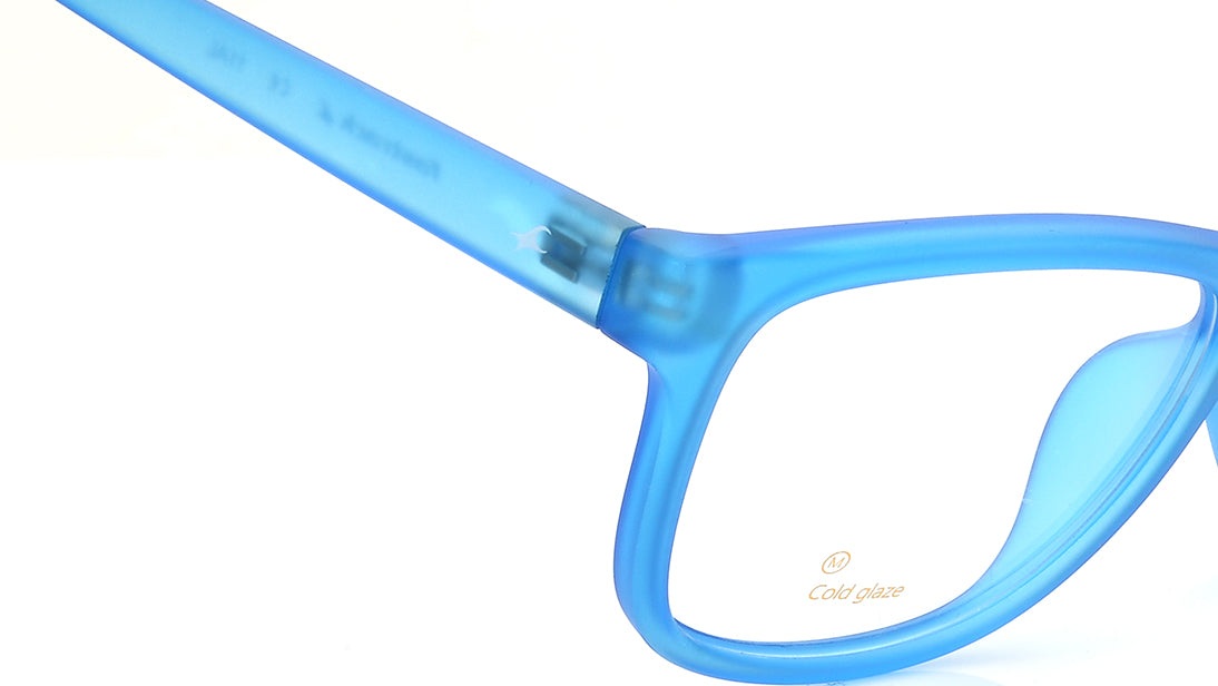 Square Blue Rimmed Eyeglasses for Men