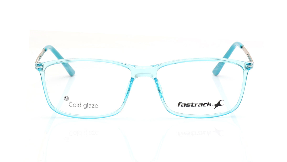 Blue Rectangle Rimmed Eyeglasses for Men and Women