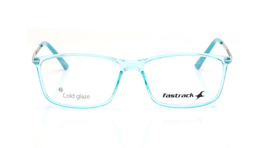 Blue Rectangle Rimmed Eyeglasses for Men and Women