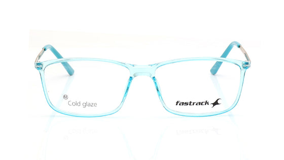 Blue Rectangle Rimmed Eyeglasses for Men and Women