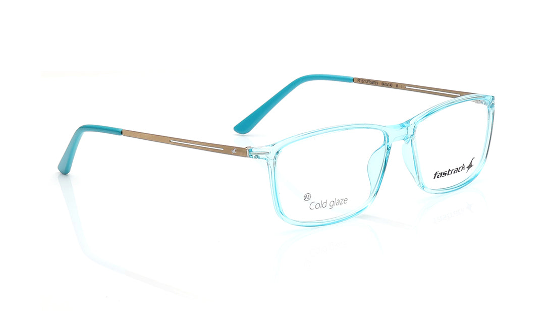 Blue Rectangle Rimmed Eyeglasses for Men and Women
