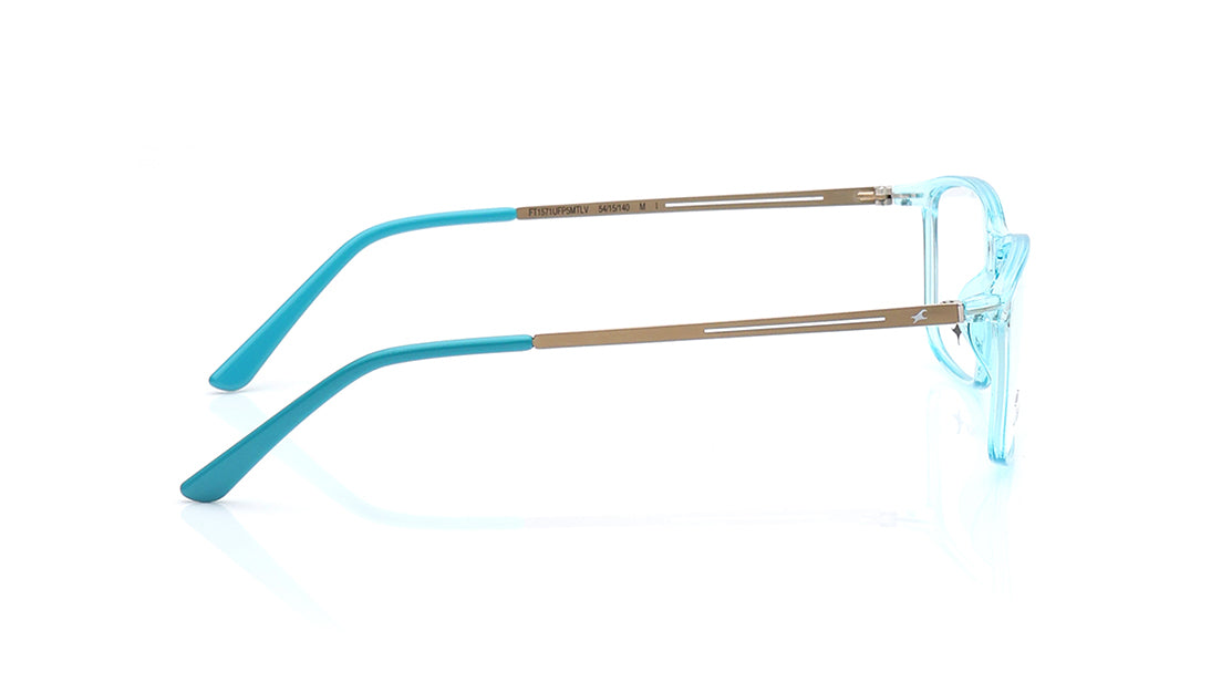 Blue Rectangle Rimmed Eyeglasses for Men and Women