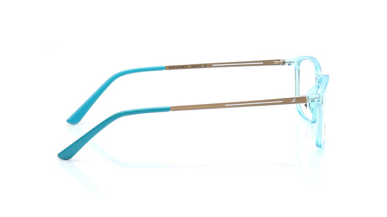 Blue Rectangle Rimmed Eyeglasses for Men and Women