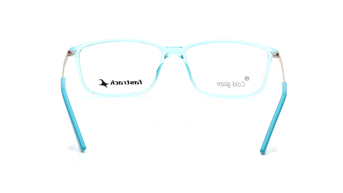 Blue Rectangle Rimmed Eyeglasses for Men and Women