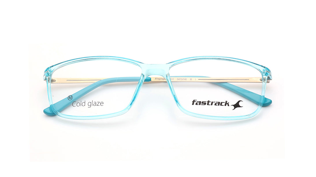 Blue Rectangle Rimmed Eyeglasses for Men and Women