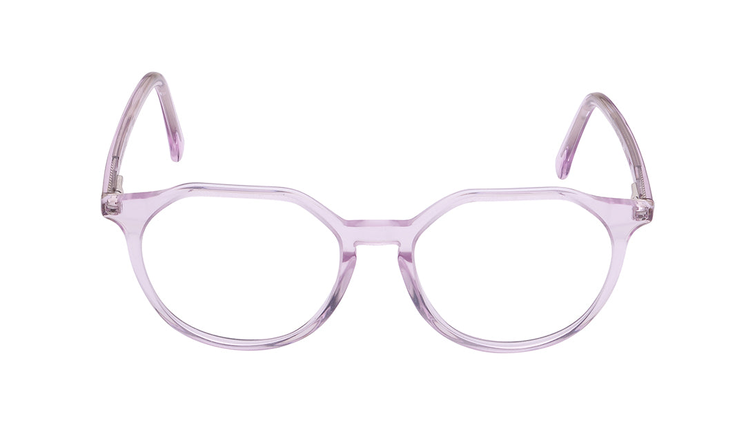 Pink Geometry Rimmed Kids Eyeglasses (FZ1210MFP2SPKV|49)