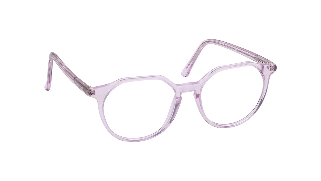 Pink Geometry Rimmed Kids Eyeglasses (FZ1210MFP2SPKV|49)