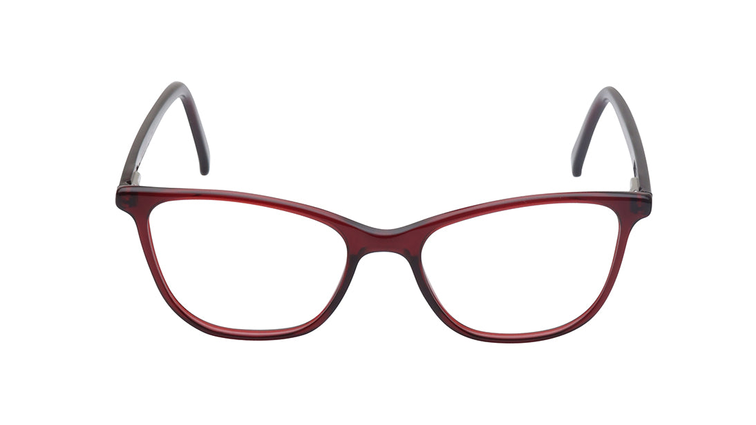 Burgundy Butterfly Rimmed Kids Eyeglasses (FZ1211FFP2SBGV|49)