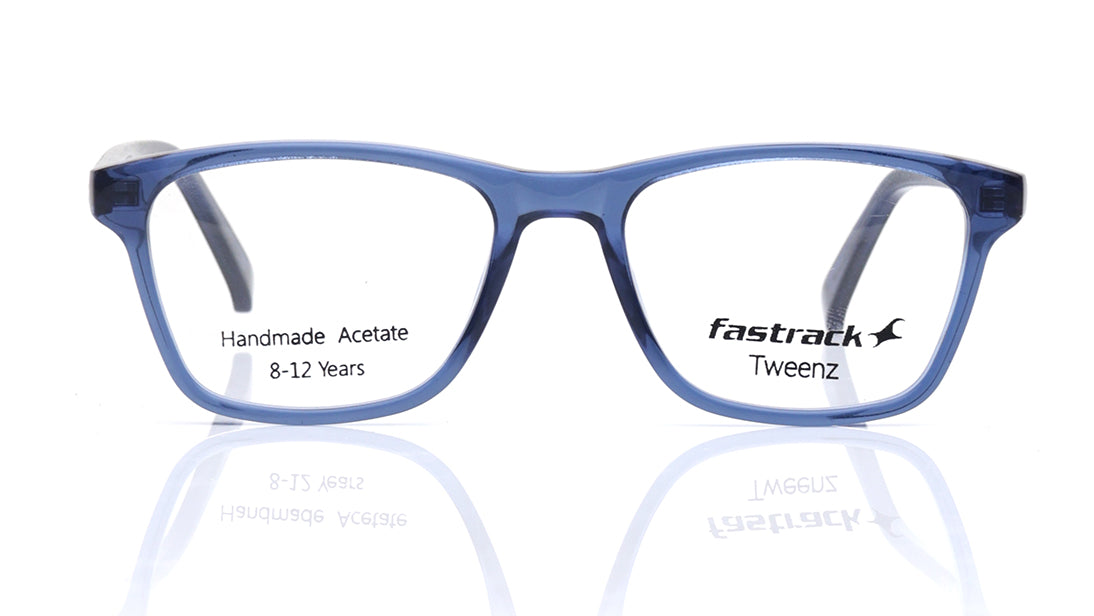 Blue Rectangle Rimmed Eyeglasses for Kids