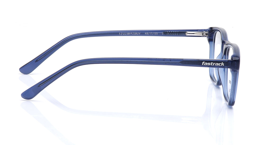 Blue Rectangle Rimmed Eyeglasses for Kids
