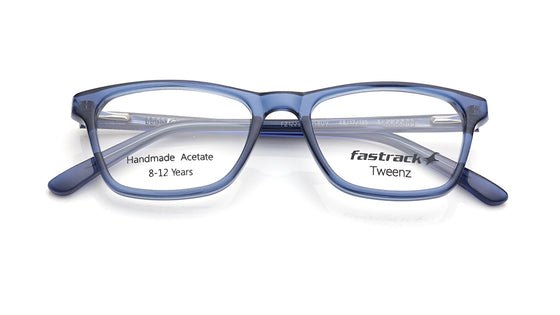 Blue Rectangle Rimmed Eyeglasses for Kids