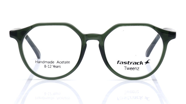 Green Geometric Rimmed Eyeglasses for Kids