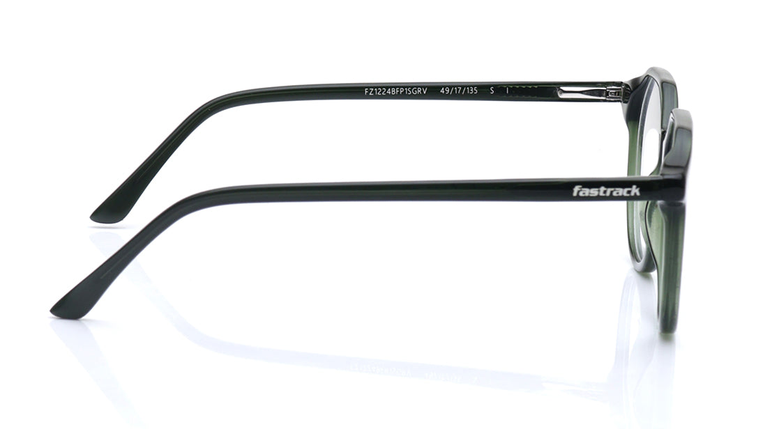 Green Geometric Rimmed Eyeglasses for Kids