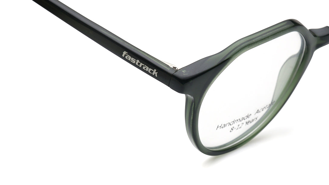 Green Geometric Rimmed Eyeglasses for Kids