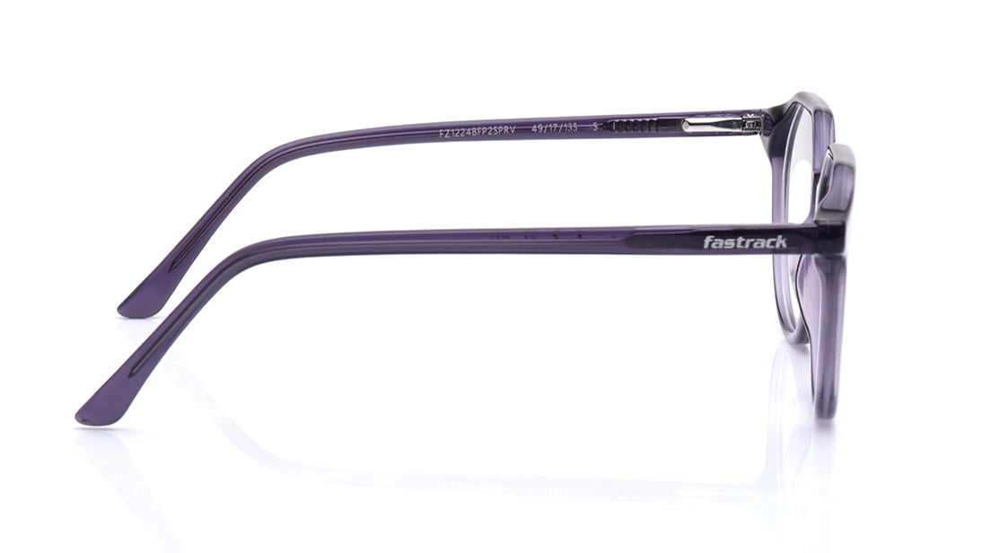 Purple Geometric Rimmed Eyeglasses for Kids