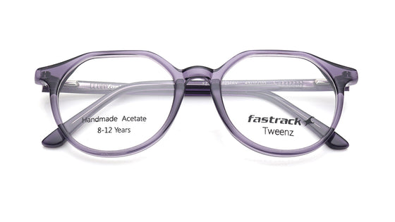 Purple Geometric Rimmed Eyeglasses for Kids