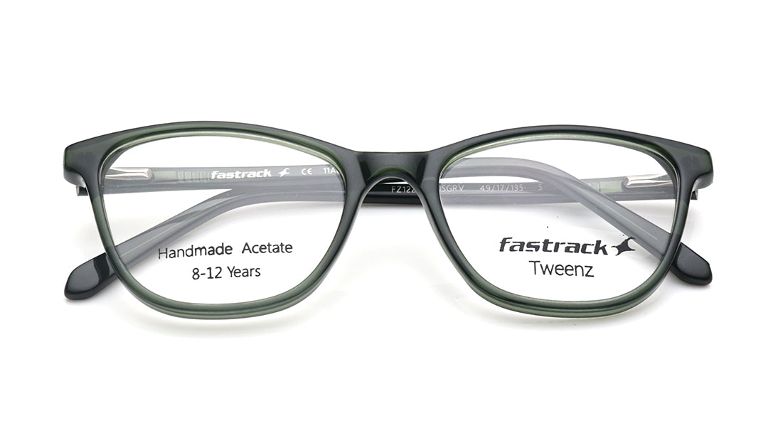 Green CatEye Rimmed Eyeglasses for Kids