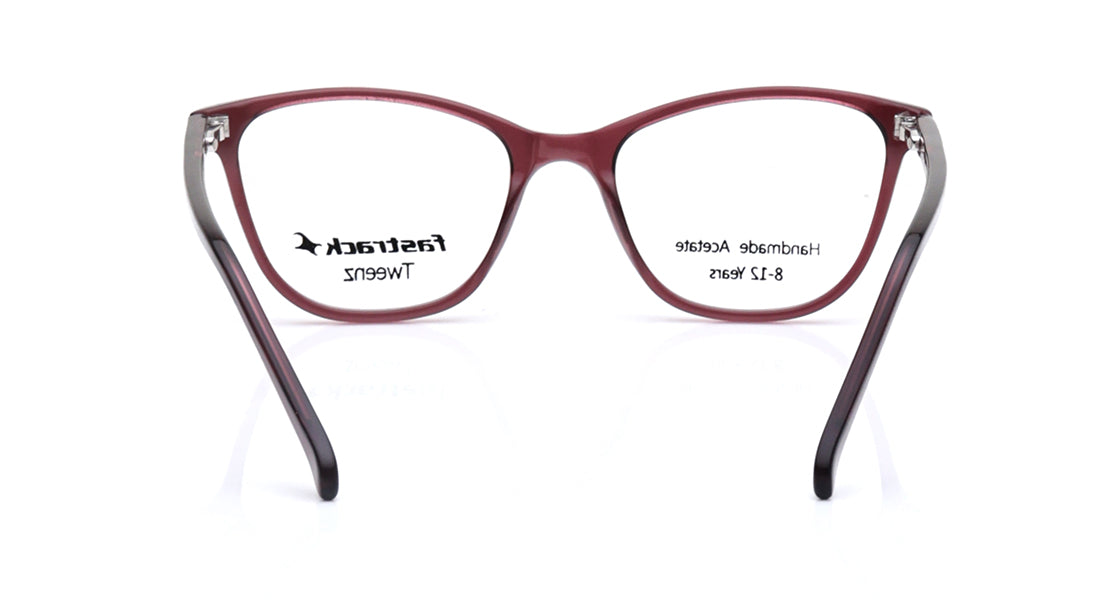 Burgundy CatEye Rimmed Eyeglasses for Kids