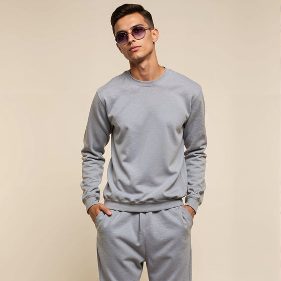 Smoke Gradient Round Rimmed Sunglasses (M257BK8V)