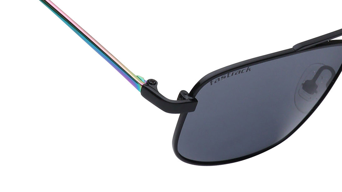 Black Navigator Rimmed Sunglasses(M261BK2V)